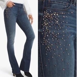 WHBM NWOT Embellished Skinny Flare Jeans
